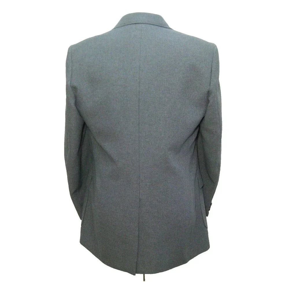 Edgeworth Gray Blazer Mens Size 42L 2 Button Sport Coat Suit Jacket Made in USA